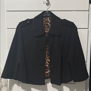 Express Black Cape Jacket XS-S